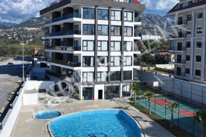 Kestel Mah. Alanya Kiralık Daire |  1+1 Oda | 55M2 Aylık 20.000Tl Eşyalı  | 3. Kat | Klima | 1 Banyo | 1 Yatak Odası Resim-1