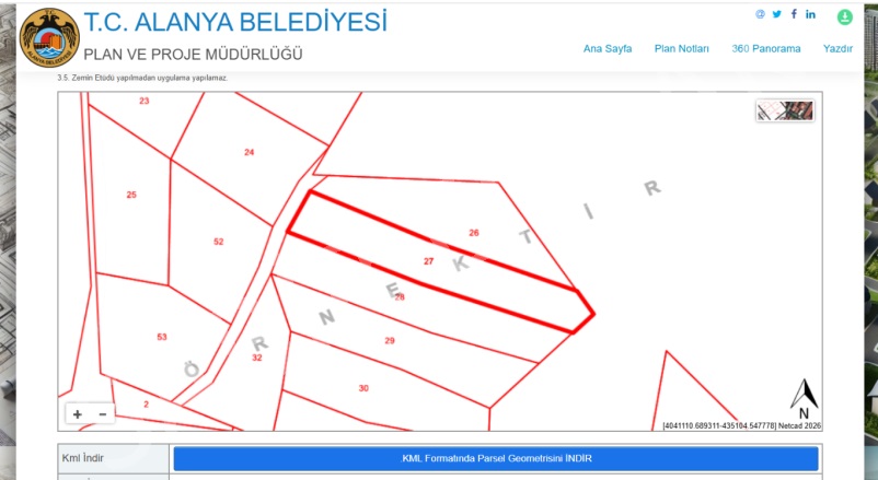 Tırılar Mah. Alanya Satılık Tarla |  1478M2 1.600.000Tl Resim-1