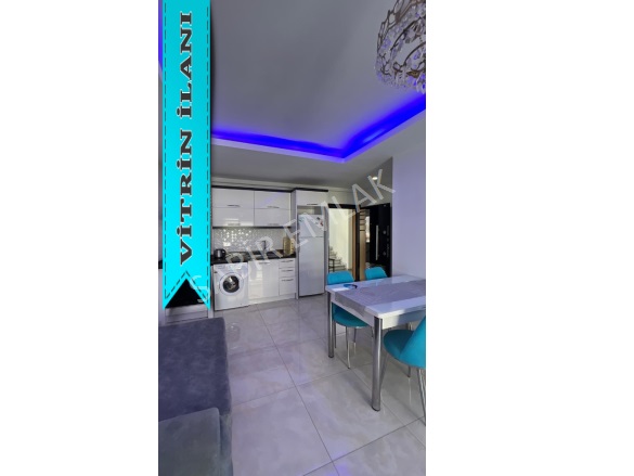 Mahmutlar Mah. Alanya Kiralık Daire |  1+1 Oda | 60M2 Aylık 20.000Tl Eşyalı  | 2. Kat | Klima | 1 Banyo | 1 Yatak Odası Resim-3