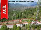 Alanya Satılık Tarla Sapadere Köyünde Yola Sıfır Fırsat Mah 567 M2