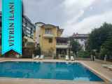 Alanya Satılık Villa Müstakil 4+2 Eşyalı Havuzlu Sitede Kestel Mah 300 M2 Klima 3 Banyo