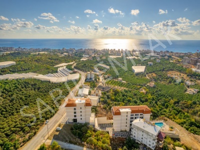 Alanya Kestelde Satılık Daire 3+1 Dubleks Deniz Manzaralı Kestel Mah