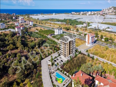 Alanya Demirtaş Satılık Daire 1+1 Havuzlu Sitede Mah