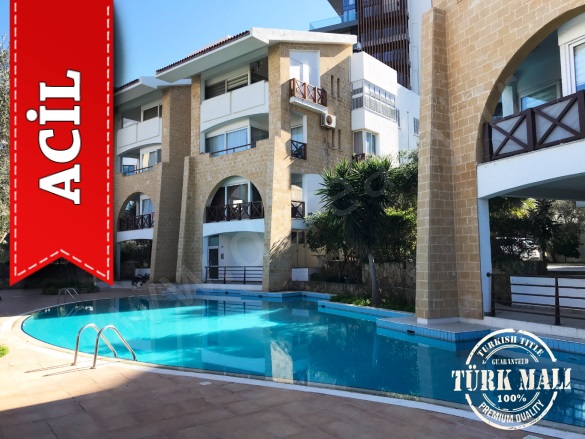 Türk Mahallesi. Girne (Kyrenıa) Acil Satılık Daire |  1+1 Oda | 65M2 115.000£  Krediye Uygun  Eşyalı  | 1. Kat | Klima | 1 Banyo | 1 Yatak Odası Resim-1