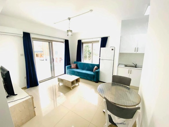 Doğanköy Girne (Kyrenıa) Satılık Daire |  1+1 Oda | 60M2 95.000£  Krediye Uygun  Eşyalı  | 1. Kat | Klima | 1 Banyo | 1 Yatak Odası Resim-1