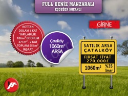Merkez Çatalköy Satılık Parsel 1060 M2 | Tripleks