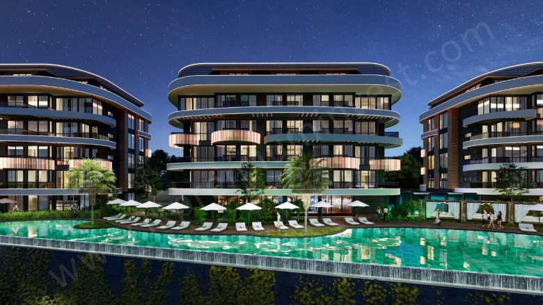 Kestel Mah. Alanya Proje Devam Eden | 1+1,2+1,3+1240.000€ - 615.000€ Resim-2