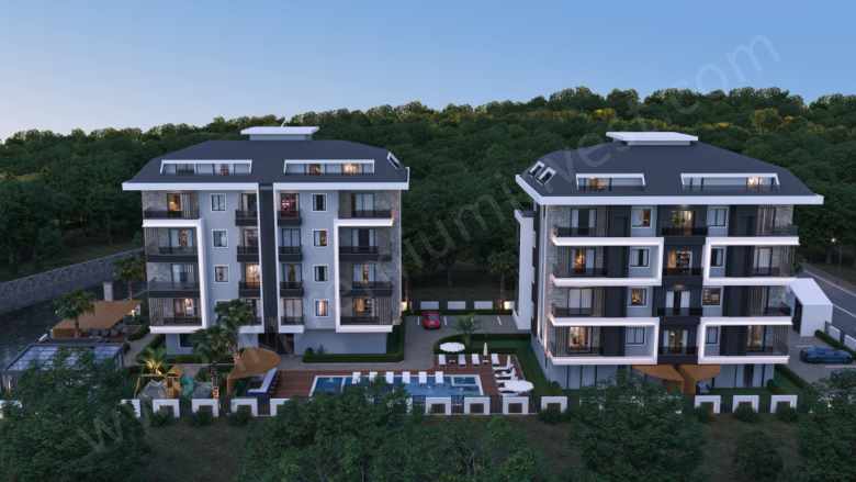 Kestelde Petra Deluxe Satılık Daireler Proje Tamamlanan Alanya Kestel Mah