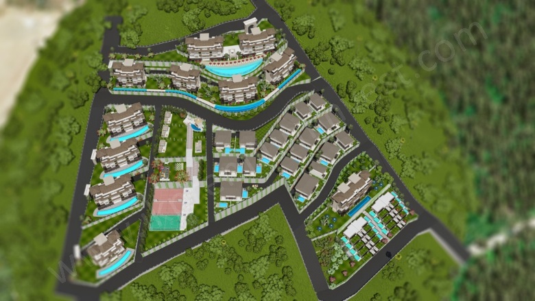 Kargıcak Mah. Alanya Proje Devam Eden | 1+1,2+1,3+1,4+1140.000€ - 590.000€ Resim-3