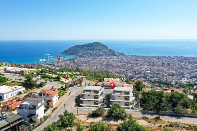 Bektaş Mahallesi. Alanya Satılık Villa |  5+1 Oda | 512M2 1.750.000€ | Villa | Klima | 4 Banyo | 5 Yatak Odası Resim-1