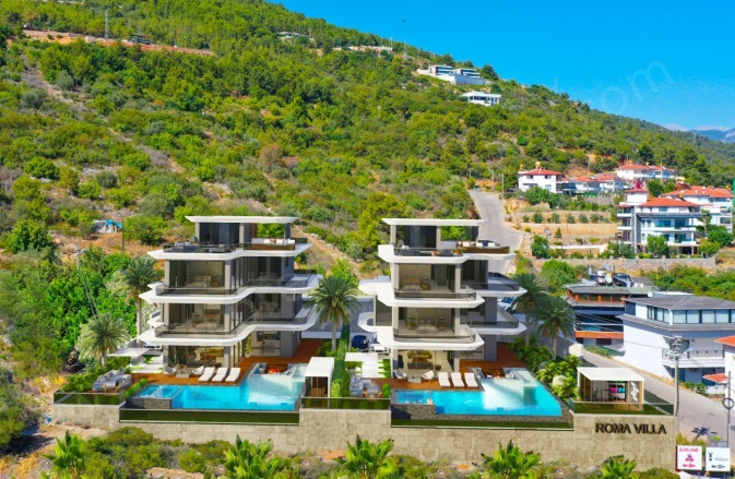 Bektaş Mahallesi. Alanya Satılık Villa |  5+1 Oda | 512M2 1.750.000€ | Villa | Klima | 4 Banyo | 5 Yatak Odası Resim-2