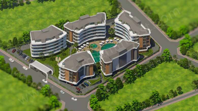 Elysıum Garden Oba Satılık Daireler Proje Devam Eden Alanya Mah