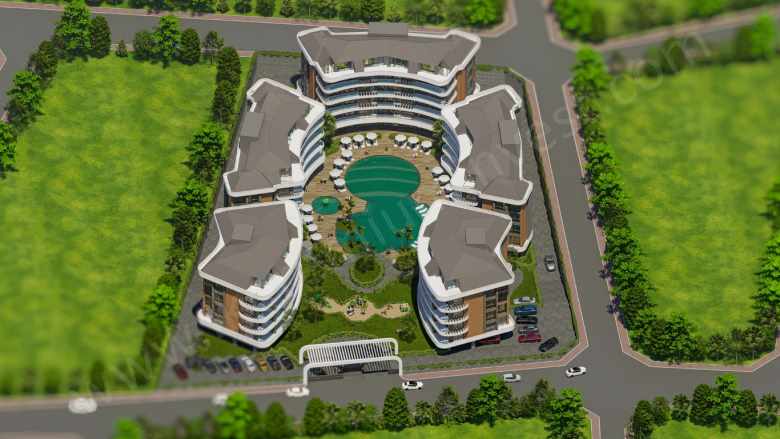 Elysıum Garden Oba Satılık Daireler Proje Devam Eden Alanya Mah