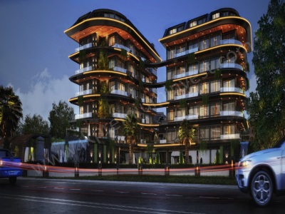 Super Lüks Yeni Konut Projeleri Denizden 230M Kestel Sky Lıne Residence Alanya Mah