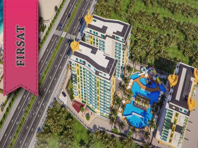 Mahmutlarda Deniz Manzaralı Lüks Ler: Cebeci Towers Satılık Daire 1+1 2+1 3+1 Alanya Mahmutlar Mah