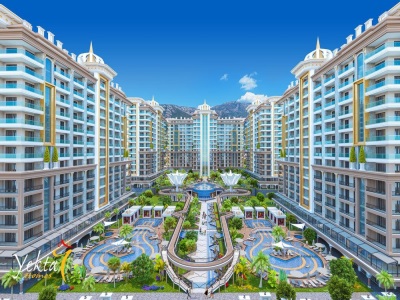 Yekta Premıum Mahmutlar 3+1 Ayrı Mutfak 4 Kat 190 M² Ultra Lüks Satılık Daire Alanya Mah