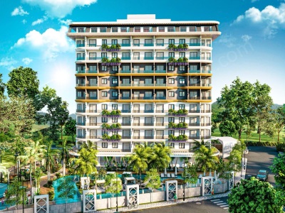 Avsallar Da Satılık Daire 1+1 (Uptown Residence) Alanya Mahallesi