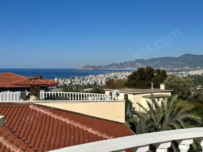 Alanya Kargıcakta Deniz Ve Dağ Manzaralı Lüks 2+1 Satılık Villa – Gold Bau 2 Sitesi Kargıcak Mah