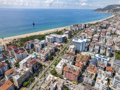 Cleopatra Plajına 50M – Alanyada Full Eşyalı 2+1 Satılık Daire ! Çarşı Mah