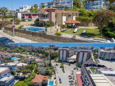 Konaklıda Satılık Villa Lüks Havuzlu – Denize 300 Metre 5+1 Müstakil Bahçeli Alanya Konaklı Mah