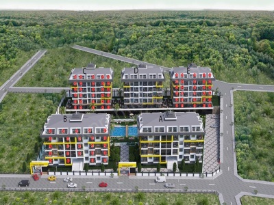 Alanyada Satılık Daire Lüks Ve Huzur Dolu Bir Yaşam Botanic Garden Kestel 1+1 Mah