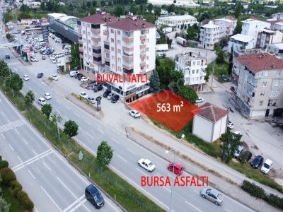 Bursa Yoluna Cephe 6 Kat Ticari+Konut İmarlı Parsel Satılık Arsa Orhangazi Muradiye Mah