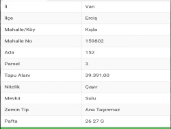 Erciş Yeşilova Mah. Satılık Arsa 660 M2