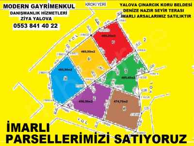 Land For Sale in  Turkey, Yalova, Cinarcik, Atakent neighborhood-Koru Koyu. , 485 m2