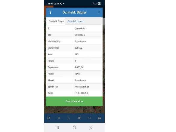 Kuzulimanı Mevkii Gökçeada Satılık Arazi |  4055M2 9.000.000Tl Resim-4