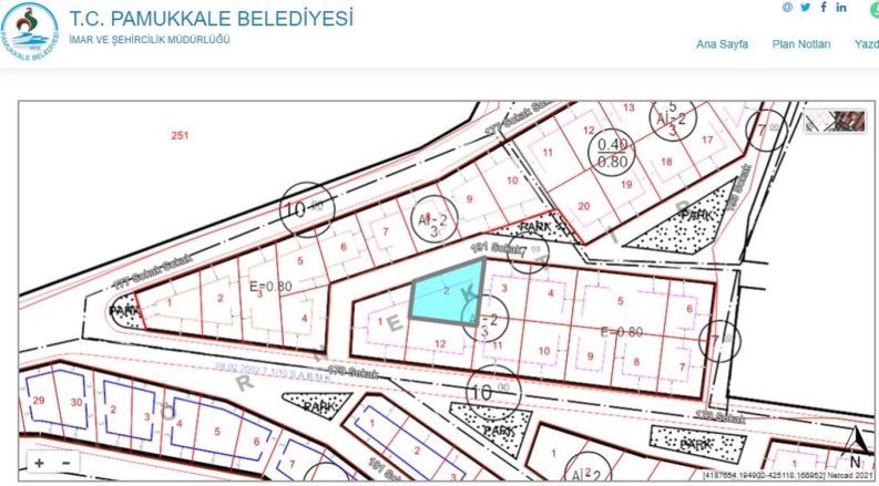 Akhan Mah. Pamukkale Satılık Arsa |  316M2 625.000Tl İmarlı  Resim-3