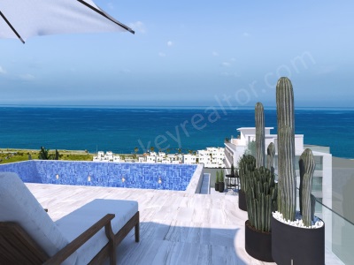 Kuzey Kıbrısta Plaja Doğrudan Erişimi Olan Modern Daireler Yeni Konut Projeleri Gaziveren