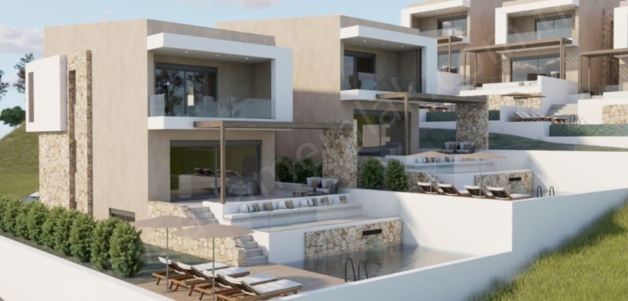 Polychrono Kassandra Satılık Villa |  5+1 Oda | 200M2 650.000€ | Villa | Klima | 4 Banyo | 5 Yatak Odası Resim-1