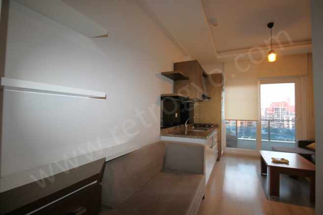 Retrodan Üniversite Hastanesi Civarı Site içi Kiralık Daire Eşyalı 1+1 Yenişehir Çiftlikköy Mah