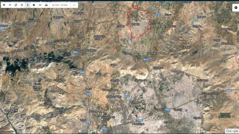 Kaleköy Mevkiinde 68 399 M2 Müstakil Tapulu Satılık Tarla Selçuklu Mah