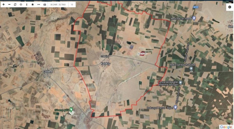 Kaleköy Mah. Selçuklu Satılık Tarla |  68399M2 4.100.000Tl Resim-2