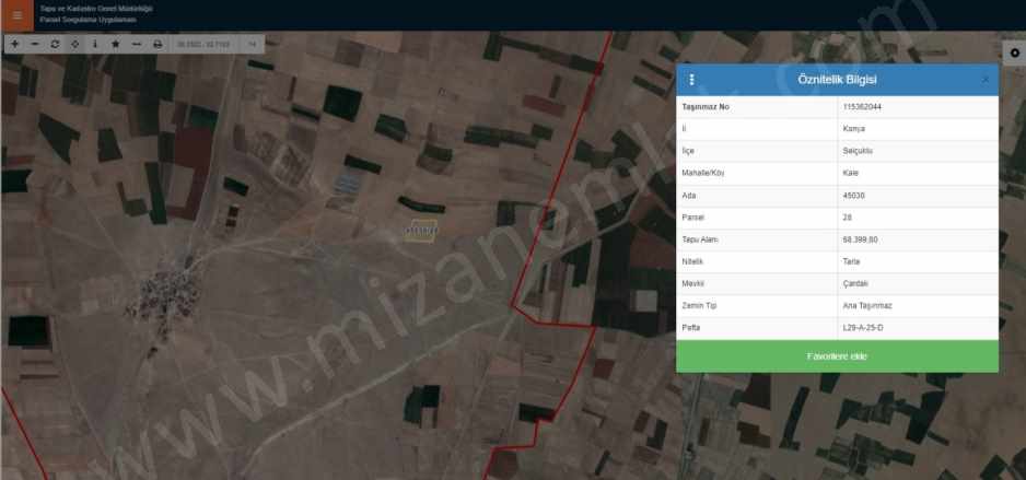 Kaleköy Mevkiinde 68 399 M2 Müstakil Tapulu Satılık Tarla Selçuklu Mah