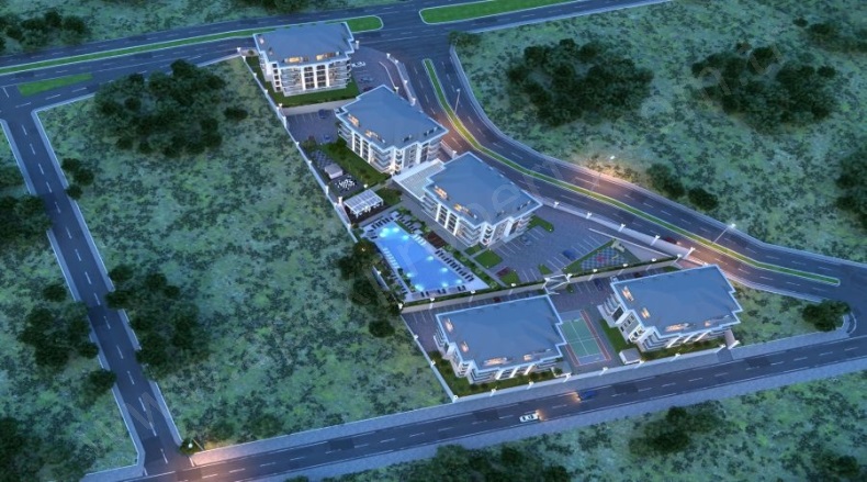 Oba Mah. Alanya Proje Devam Eden | 2+1,3+1,4+1,5+198.000€ - 185.000€ Resim-2