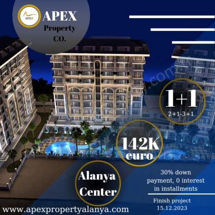 Saray Mah. Alanya Proje Devam Eden | 1+1,2+1,3+1142.000€ - 0€ Resim-1