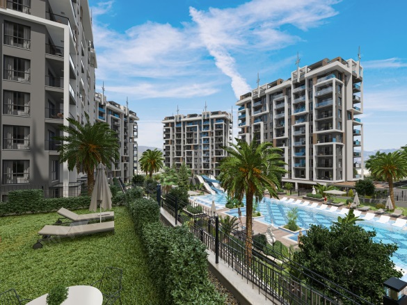 Avsallar Mah. Alanya Proje Devam Eden | 1+1,2+1,3+1,4+1,5+1135.000€ - 345.000€ Resim-2