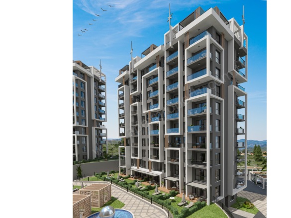 Avsallar Mah. Alanya Proje Devam Eden | 1+1,2+1,3+1,4+1,5+1135.000€ - 345.000€ Resim-4