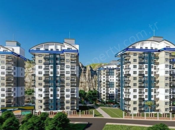 Avsallar Mah. Alanya Proje Devam Eden | 1+1,2+1,5+190.000€ - 225.000€ Resim-2