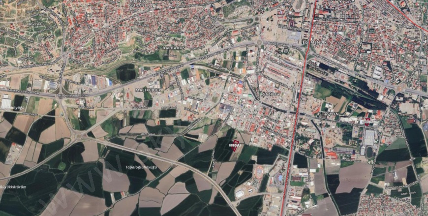 Malik Ejder Mah. Onikişubat Satılık Arsa |  6800M2 0Tl İmarlı  Resim-1