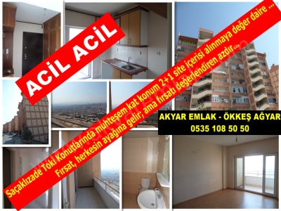 Akyar Emlakdan Saçaklızade Tokide İçi Yapılı 2+1 Acil Satılık Daire Onikişubat Mah