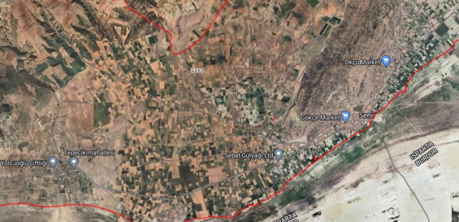 Yeni Mah-Senir Köyü. Keçiborlu Satılık Tarla | 250.000Tl Resim-2