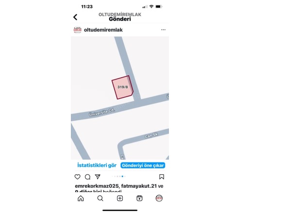 Yasin Haşimoğlu Mah. Oltu Satılık Arsa |  273M2 2.250.000Tl Resim-1