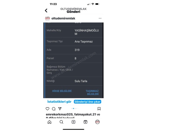 Yasin Haşimoğlu Mah. Oltu Satılık Arsa |  273M2 2.250.000Tl Resim-4