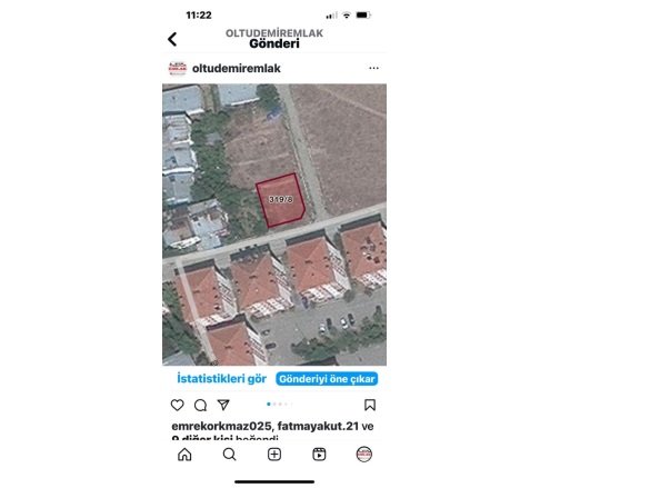 Yasin Haşimoğlu Mah. Oltu Satılık Arsa |  273M2 2.250.000Tl Resim-5