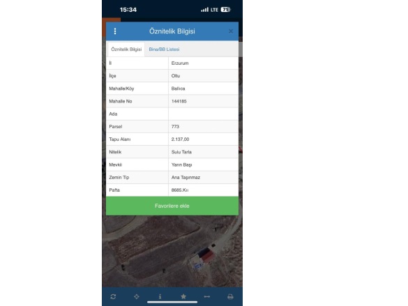 Ballıca Mah. Oltu Satılık Tarla | 1.850.000Tl Resim-1