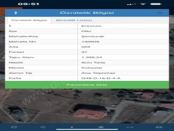 Oltu Şendurak Mah. Satılık Arsa 1400 M2