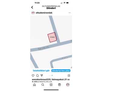 Güllük Koparatifleri Arkasında Satılık Arsa 5 Kat İmarlı Oltu Yasin Haşimoğlu Mah